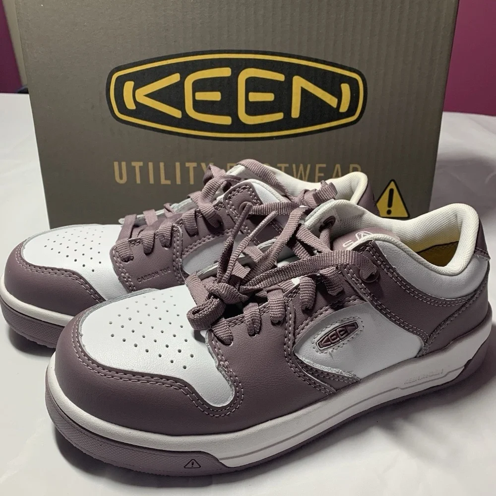 KEEN Utility Women’s Sz 7 Overton Work Sneakers Low Height Composite Toe Shoes